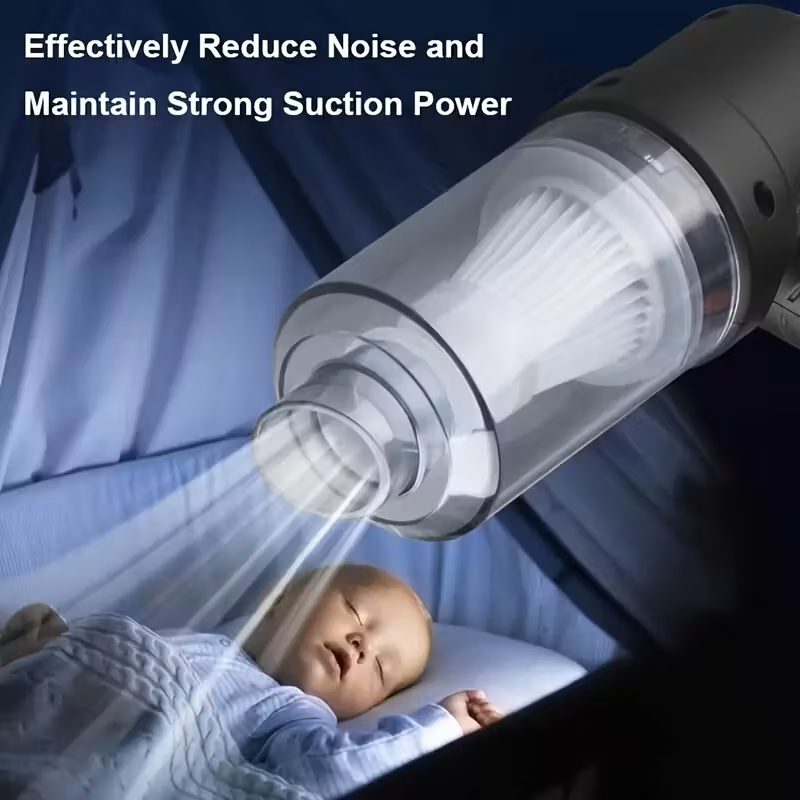 3-in-1 Portable Handheld Vacuum – Rechargeable, Suction & Blower, Mini for Car & Home